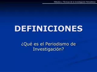 definiciones