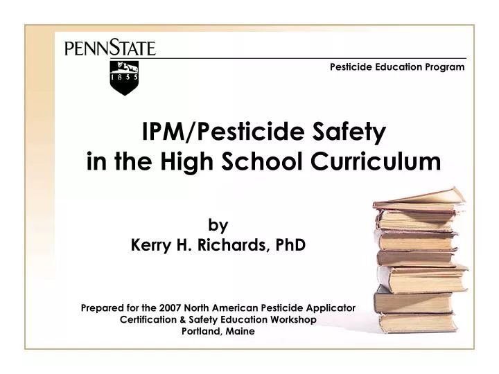 ipm pesticide safety in the high school curriculum