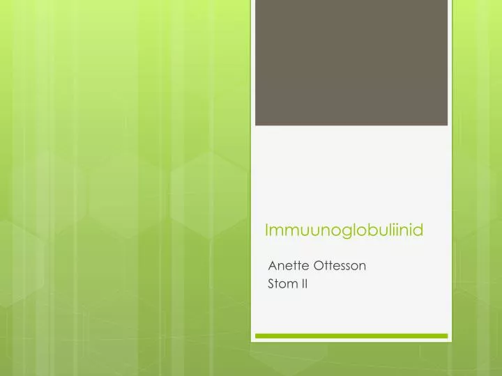immuunoglobuliinid