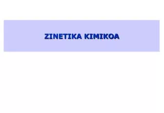 zinetika kimikoa