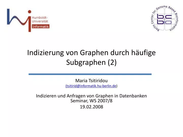 indizierung von graphen durch h ufige subgraphen 2