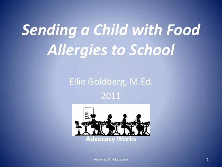 sending a child with food allergies to school