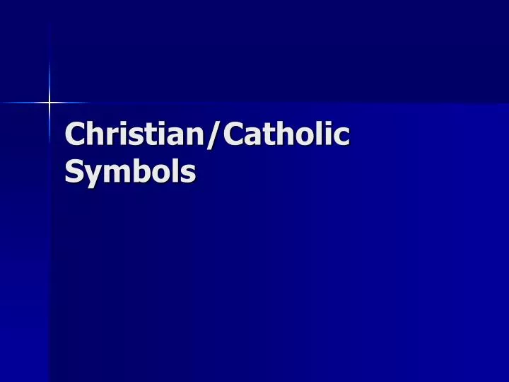 christian catholic symbols