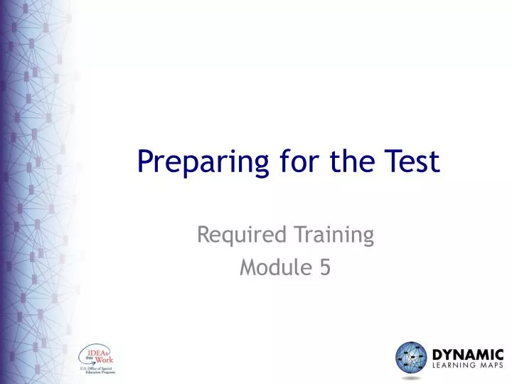 preparing for the test