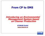 From CP to EMS - slide 1