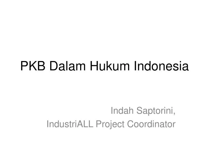 pkb dalam hukum indonesia