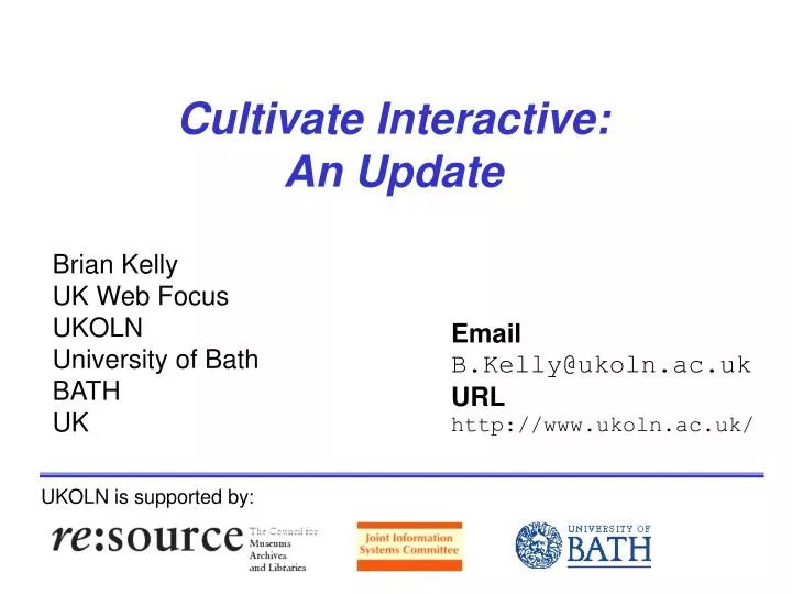 cultivate interactive an update