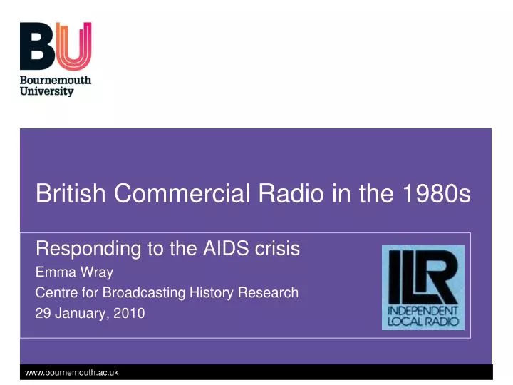 british commercial radio in the 1980s