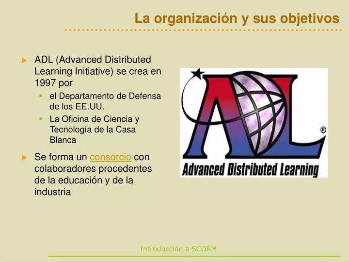 la organizaci n y sus objetivos