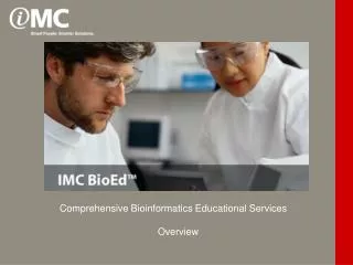 Comprehensive Bioinformatics Educational Services