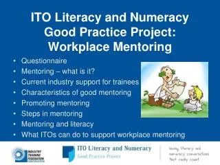 ITO Literacy and Numeracy Good Practice Project: Workplace Mentoring