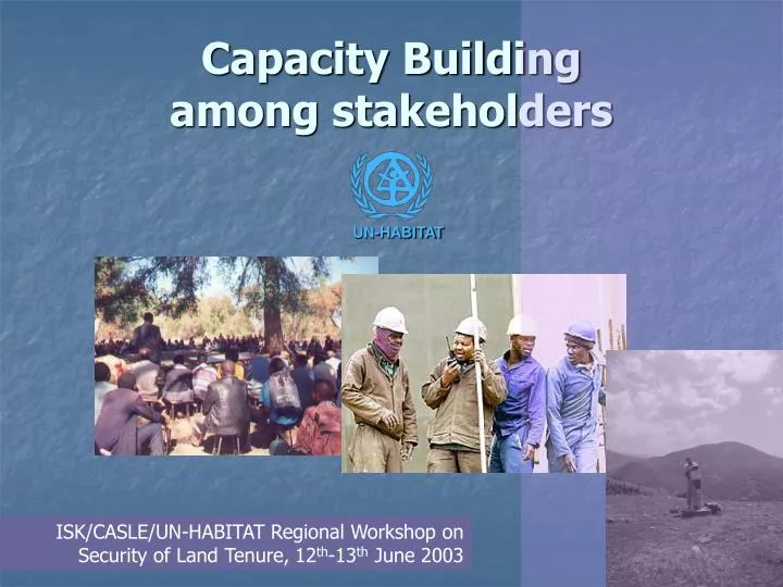 capacity building among stakeholders