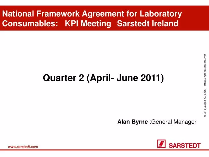 national framework agreement for laboratory consumables kpi meeting sarstedt ireland