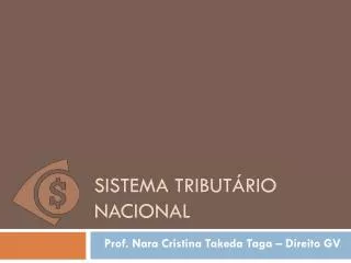 sistema tribut rio nacional
