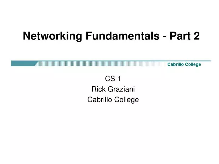 networking fundamentals part 2