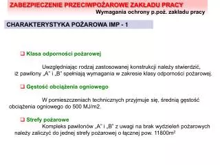 charakterystyka po arowa imp 1