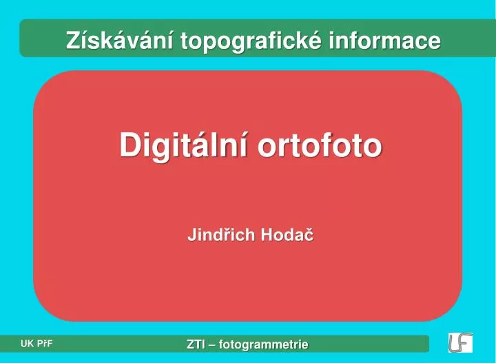 z sk v n topografick informace