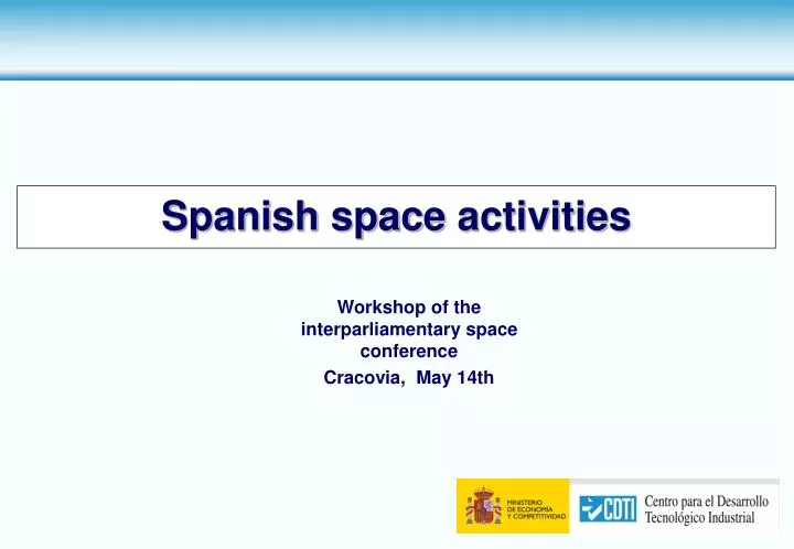 spanish space activities