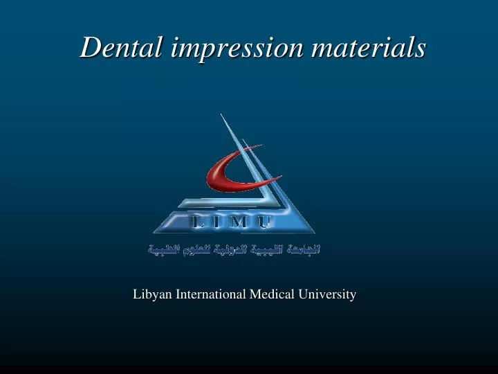 dental impression materials