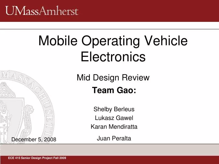 mobile operating vehicle electronics