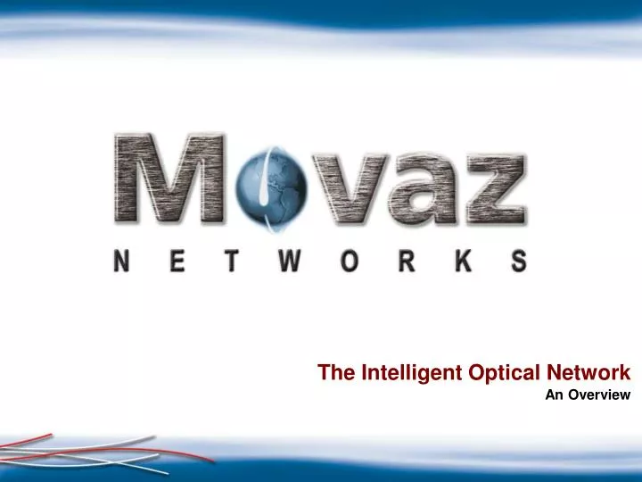 the intelligent optical network