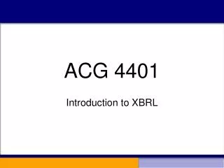 ACG 4401