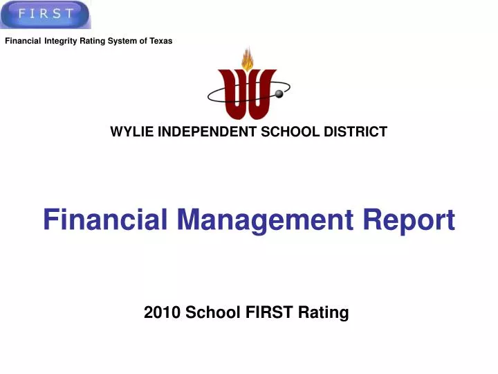 financial management report