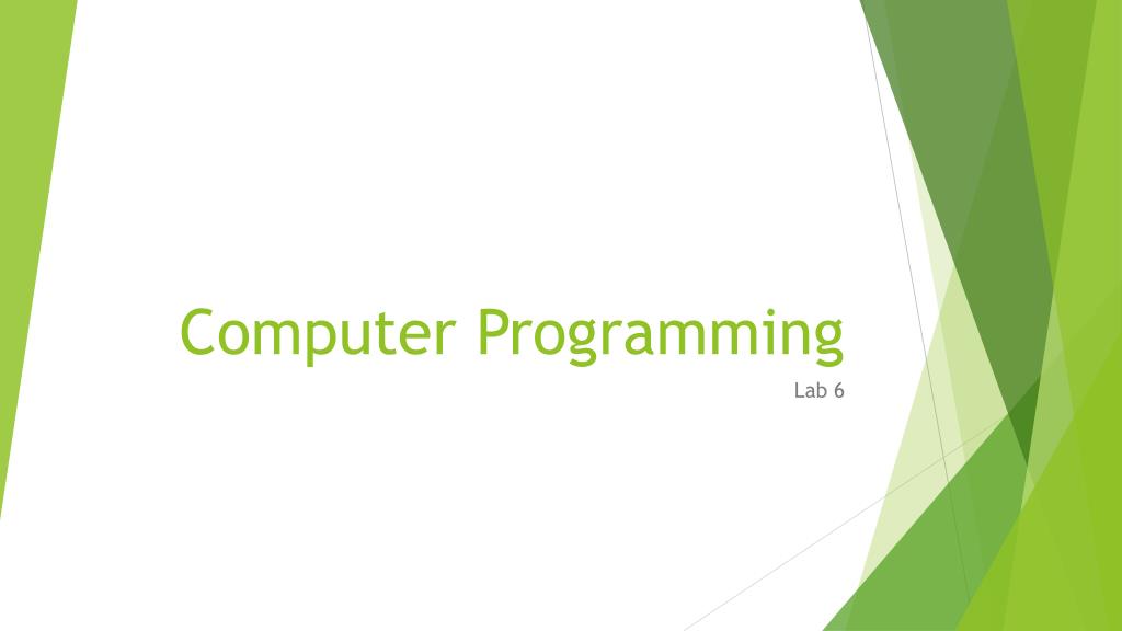 PPT - Computer Programming PowerPoint Presentation, free download - ID ...
