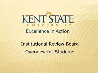 Institutional Review Board Overview for Students