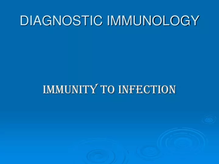 diagnostic immunology