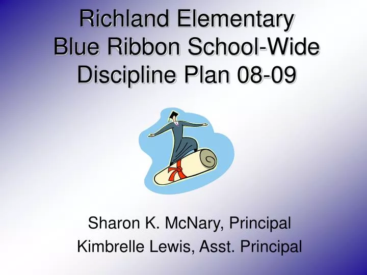 richland elementary blue ribbon school wide discipline plan 08 09