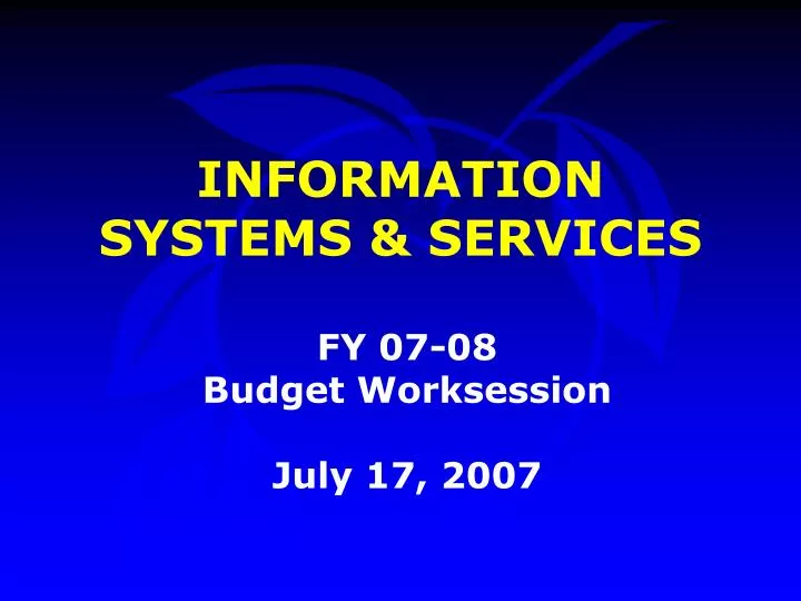 information systems services