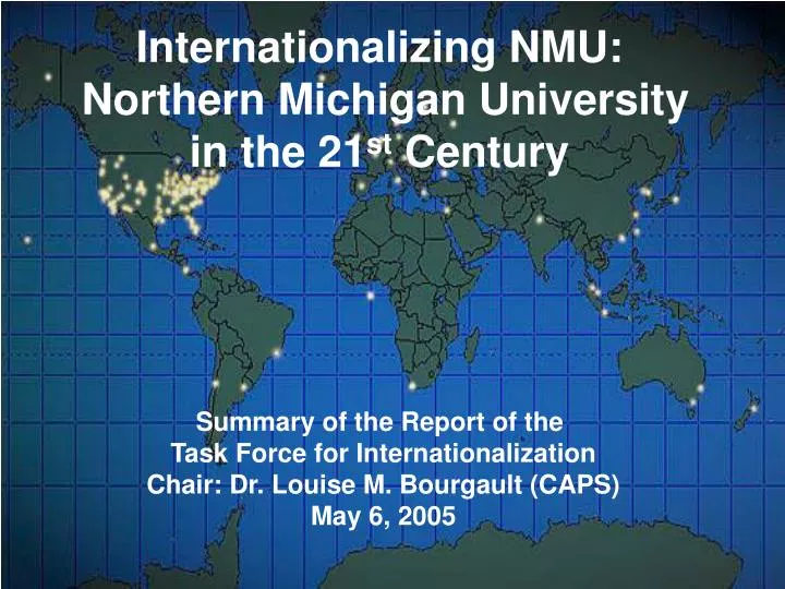 internationalizing nmu northern michigan university in the 21 st century