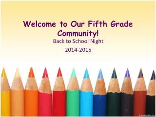 Welcome to Our Fifth Grade Community!