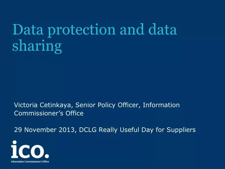 data protection and data sharing