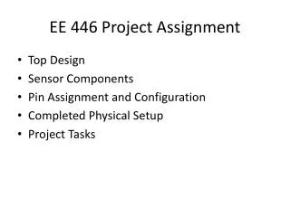 EE 446 Project Assignment