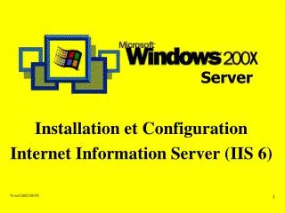 installation et configuration internet information server iis 6