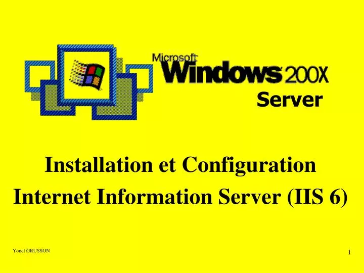 installation et configuration internet information server iis 6