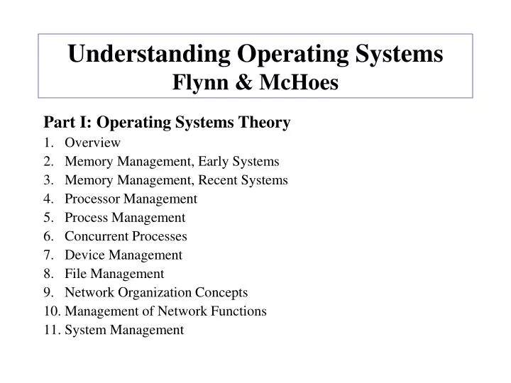 understanding operating systems flynn mchoes