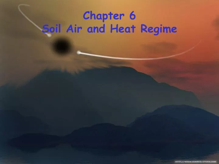 chapter 6 soil air and heat regime