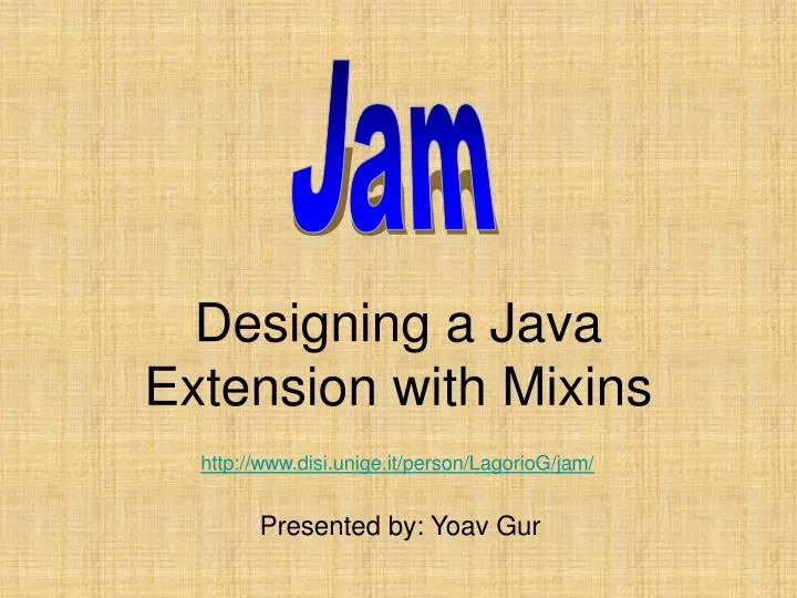 designing a java extension with mixins
