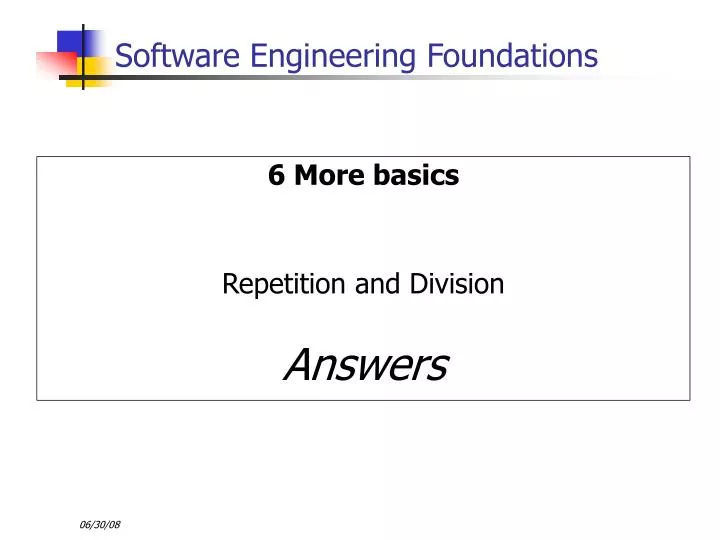 6 more basics repetition and division answers