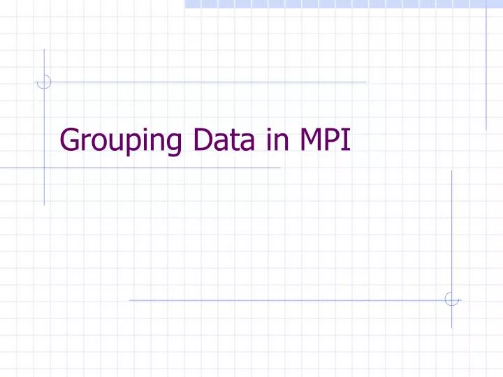 grouping data in mpi