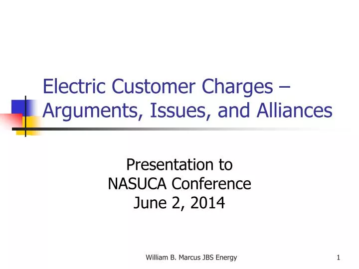 electric customer charges arguments issues and alliances