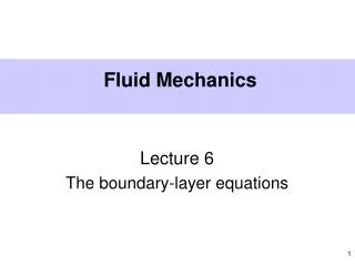 Fluid Mechanics