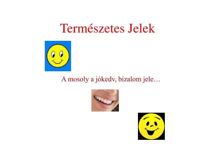 term szetes jelek