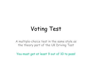 Voting Test