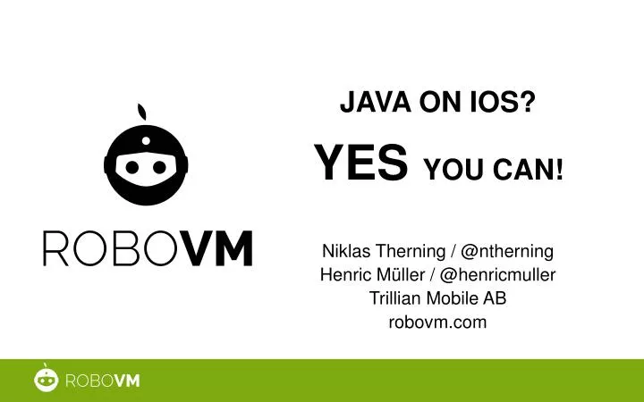 java on ios yes you can