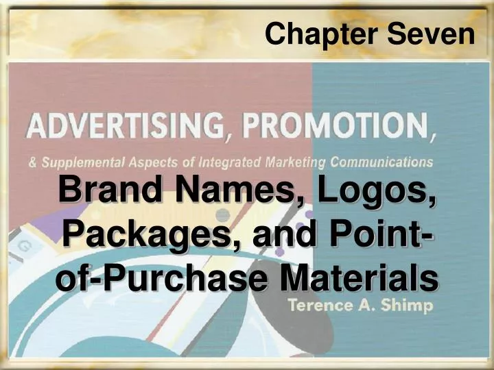 brand names logos packages and point of purchase materials