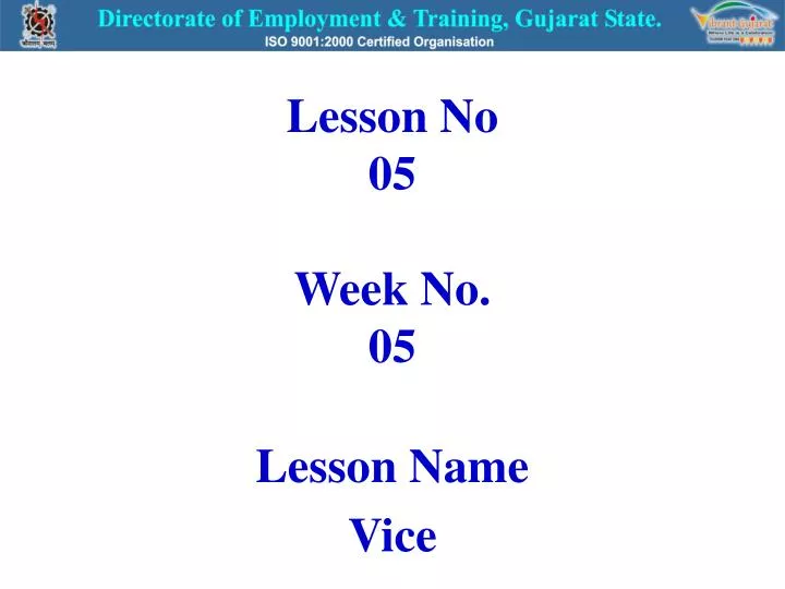 lesson no 05 week no 05